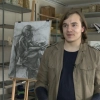 Mikołaj Wojciechowski utalentowany uczeń Państwowego Liceum Sztuk Plastycznych im. Erica Mendelsohna w Olsztynie.