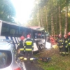 W poniedziałek rano doszło do zderzenia ciężarówki z autobusem wiozącym dzieci.