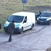 Trzej mężczyźni dostali mandaty za wejście na pas drogi granicznej.