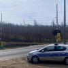 Kierowca został ukarany za wjazd podczas zamykania rogatek.