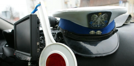 Policjanci zatrzymali pirata drogowego.