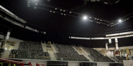 Coraz bliżej zakończenia modernizacji i rozbudowy największej olsztyńskiej hali widowiskowo-sportowej.