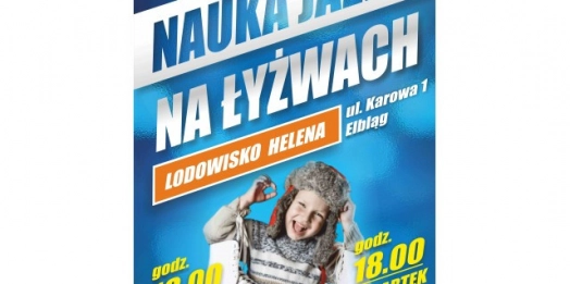 Przed sezonem  warto trochę potrenować - MOSIR w Elblągu zaprasza na lekcje łyżwiarstwa.