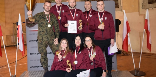 Pierwsze miejsce w klasyfikacji zespołowej mistrzostw WOT w wieloboju żołnierskim dla reprezentacji 4. Warmińsko-Mazurskiej Brygady Obrony Terytorialnej.