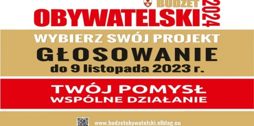 Mieszkańcy Elbląga oddadzą głos w Budżecie Obywatelskim na 2024 rok.