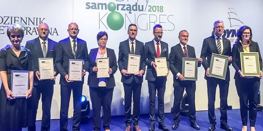 Olsztyn oraz prezydent miasta Piotr Grzymowicz uhonorowani Perłami Samorządu.