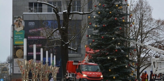 Na Starym Mieście i przed ratuszem pojawiły się już choinki.