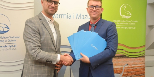 Miasto podpisało umowę z Wojewódzkim Funduszem Ochrony Środowiska i Gospodarki Wodnej w Olsztynie.