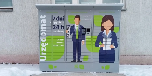 Już jest! Pierwszy urzędomat w Olsztynie. W poniedziałek, 24 lutego urządzenie zostanie uruchomione. W całodobowym automacie będzie można odbierać dowody rejestracyjne pojazdów, co ma pomóc uniknąć kolejek.