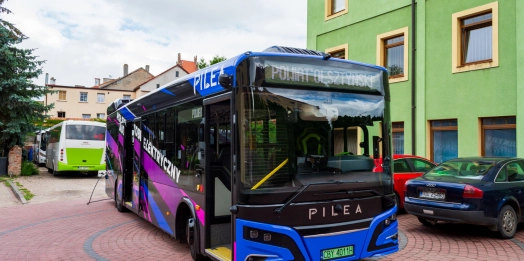 Powiat olsztyński testuje elektryczny autobus.