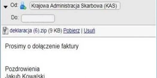 Krajowa Administracja Skarbowa ostrzega przed podszywającymi się pod nią hakerami.