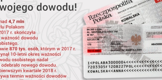 Ministerstwo Spraw Wewnętrznych i Administracji apeluje o sprawdzenie daty ważności dowodów osobistych.