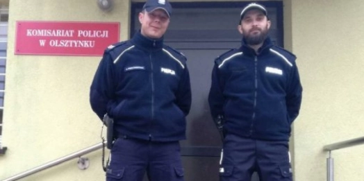 Policjanci z Olsztynka przez okno dostali się do mieszkania, w którym zasłabł starszy mężczyzna.